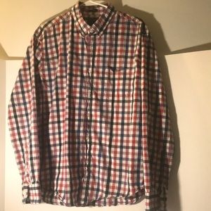 J.Crew oxford button down long shirt size xl   pocket flex washed classic preppy